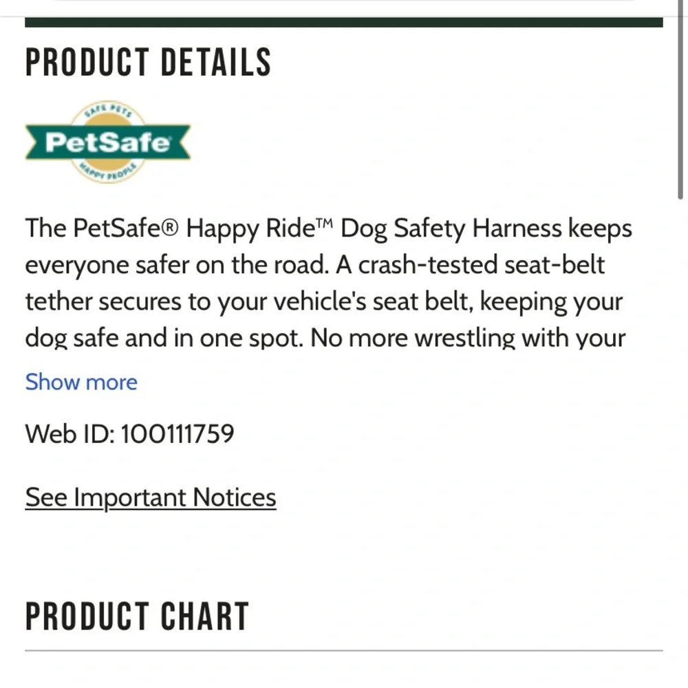 💕NWT Dog Car Harness